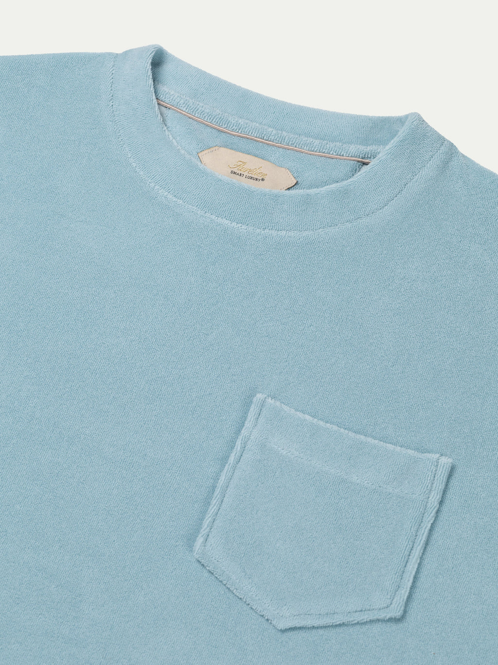 Blue Turquoise Terry Towelling T-Shirt