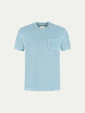 Blue Turquoise Terry Towelling T-Shirt