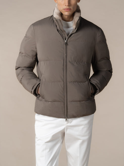 Ash Grey AUR1 Puffer Jacket