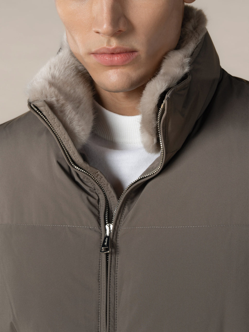 Ash Grey AUR1 Puffer Jacket