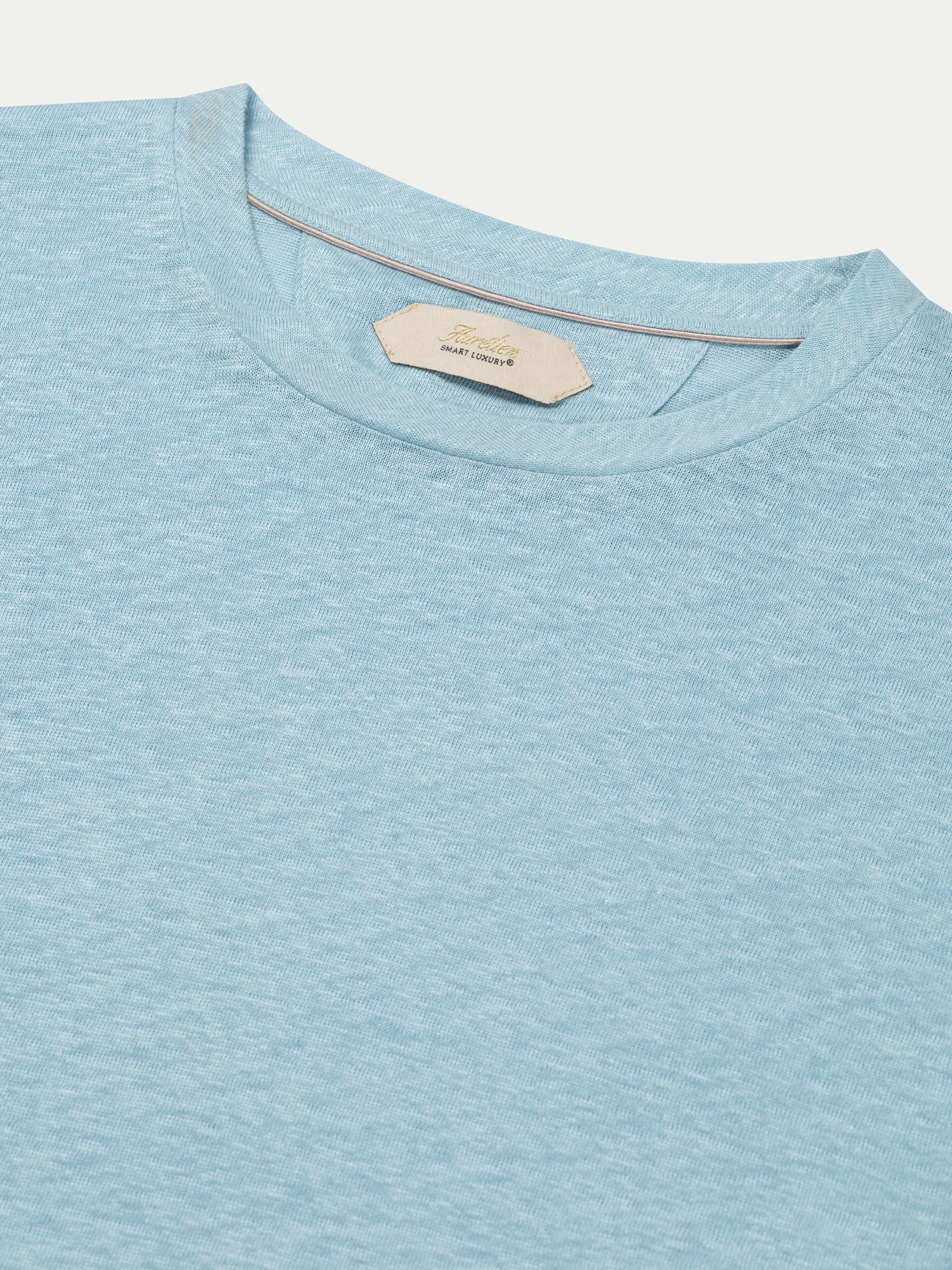 Blue Turquoise Linen City T-shirt