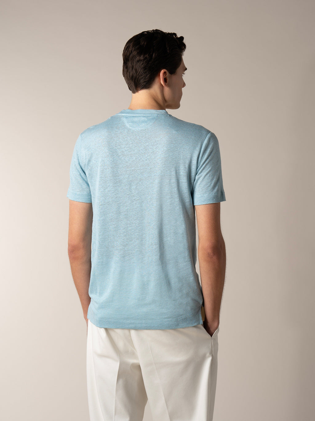 Blue Turquoise Linen City T-shirt