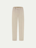 Beige Cotton Wool Voyager Trousers