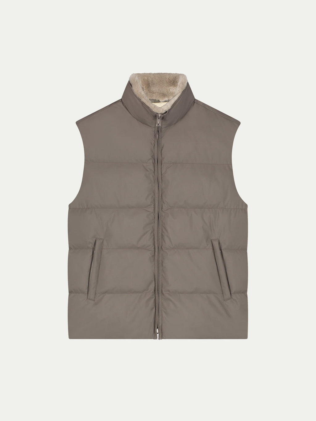 Ash Grey AUR1 Body Warmer Fur