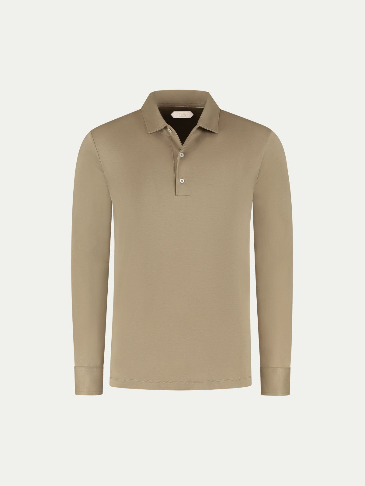 AUR1 Longsleeve Polo Dark Taupe