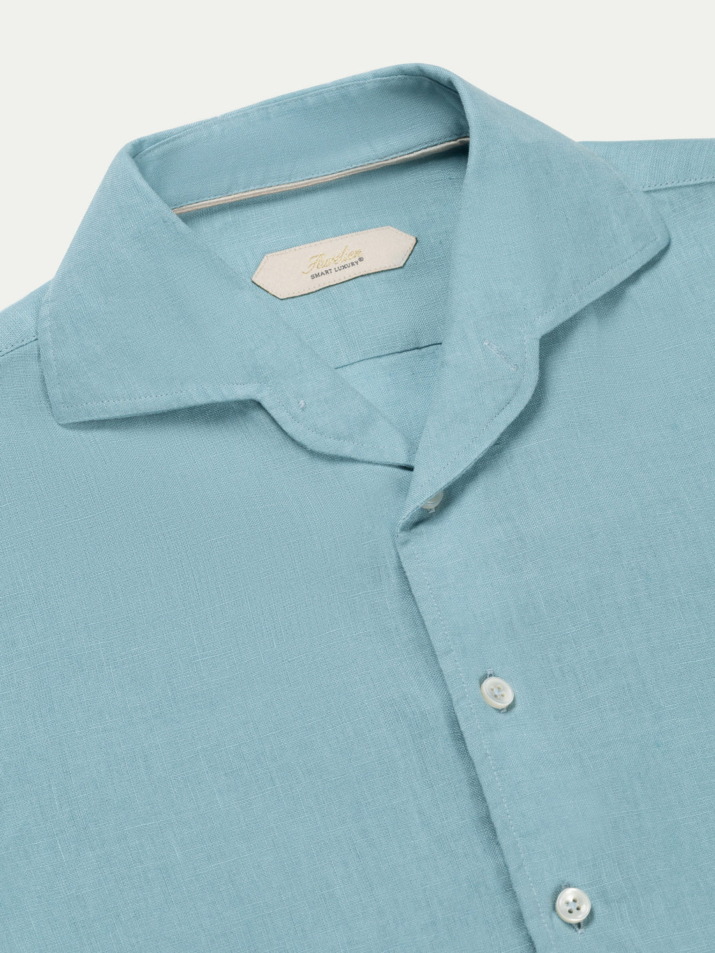 Blue Turquoise Linen Seaside Shirt