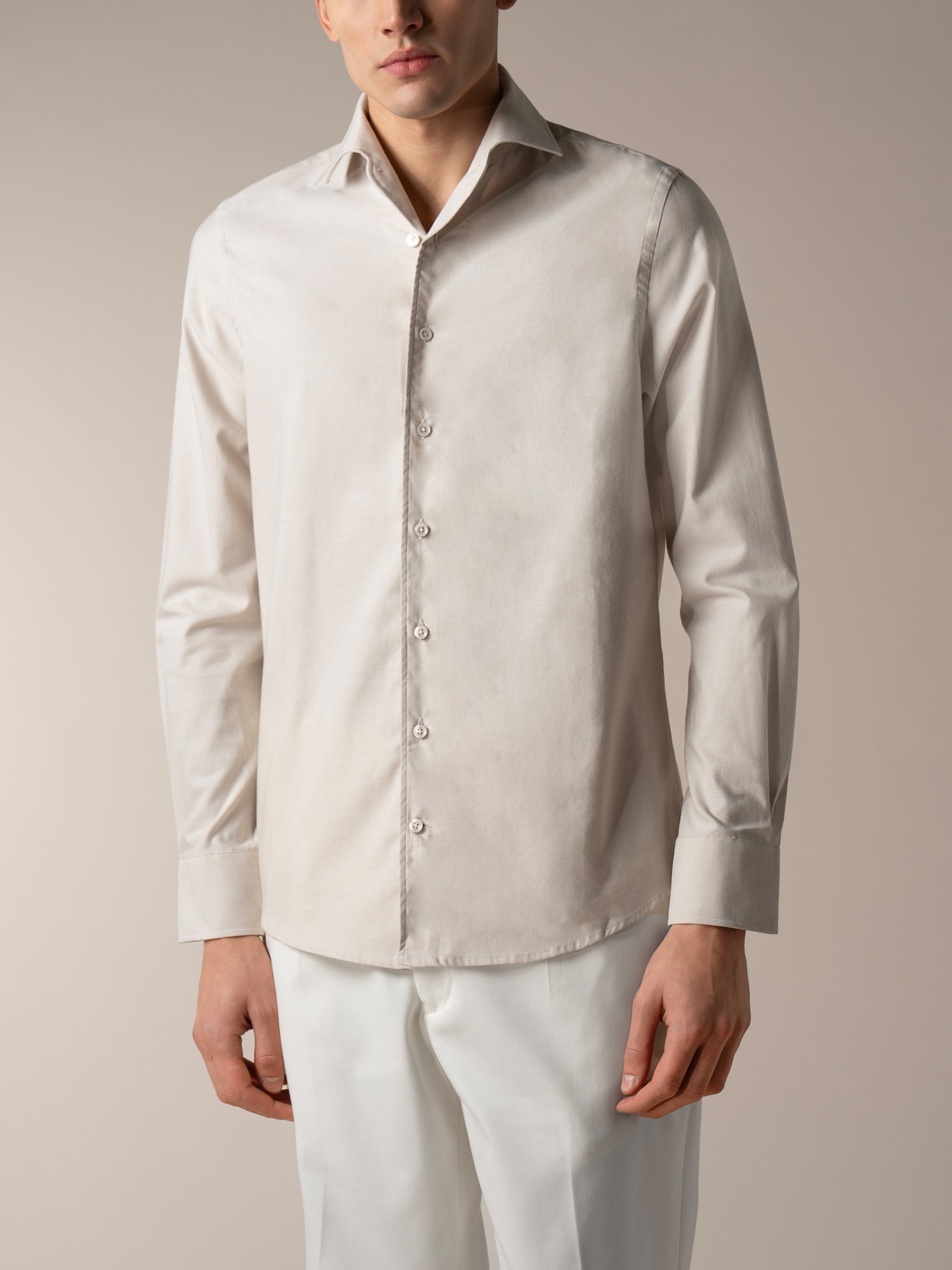 Ecru Silk Shirt